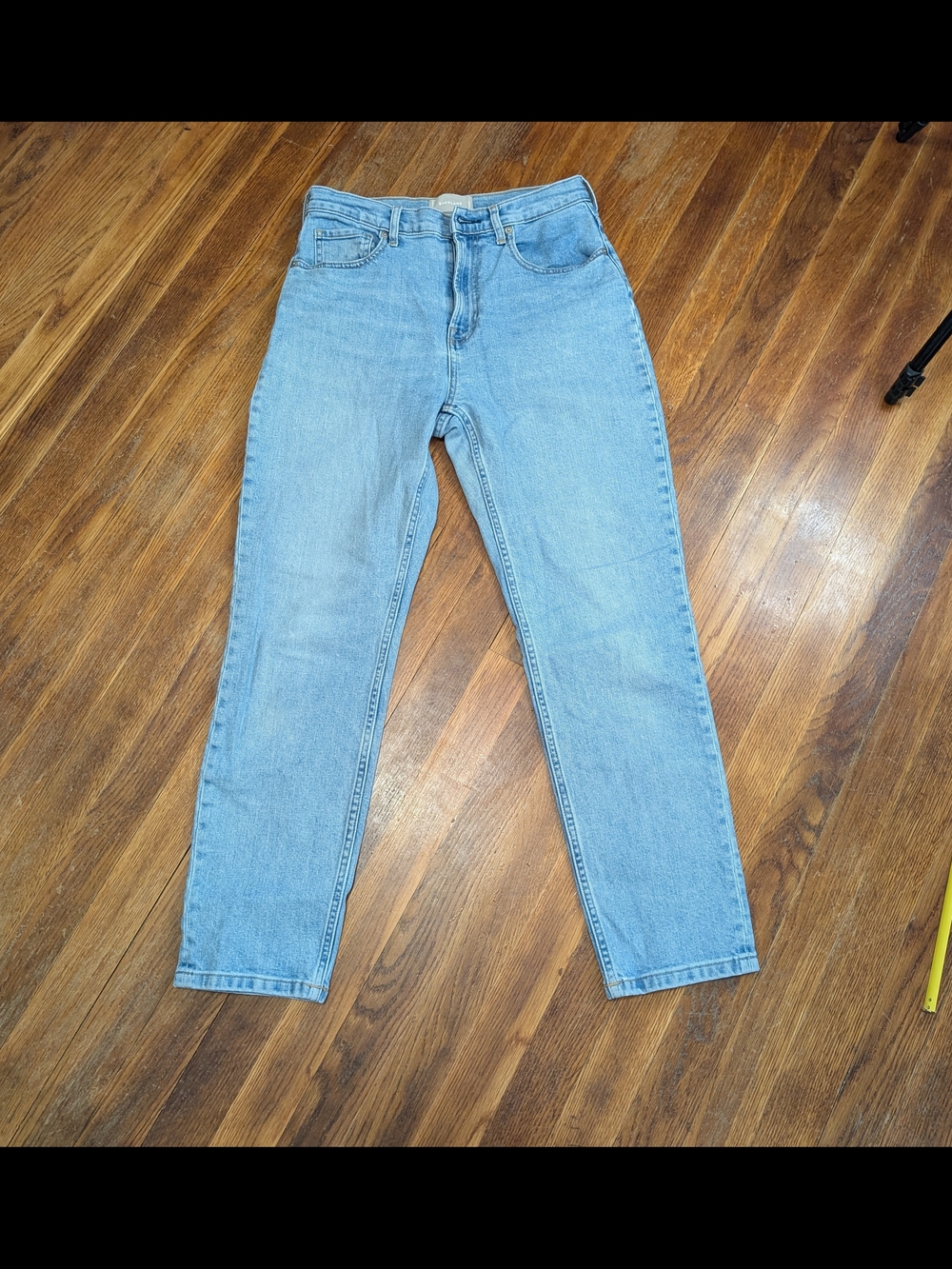 Everlane Jeans Women's 29 Regular High Rise Blue Denim Tapered Leg